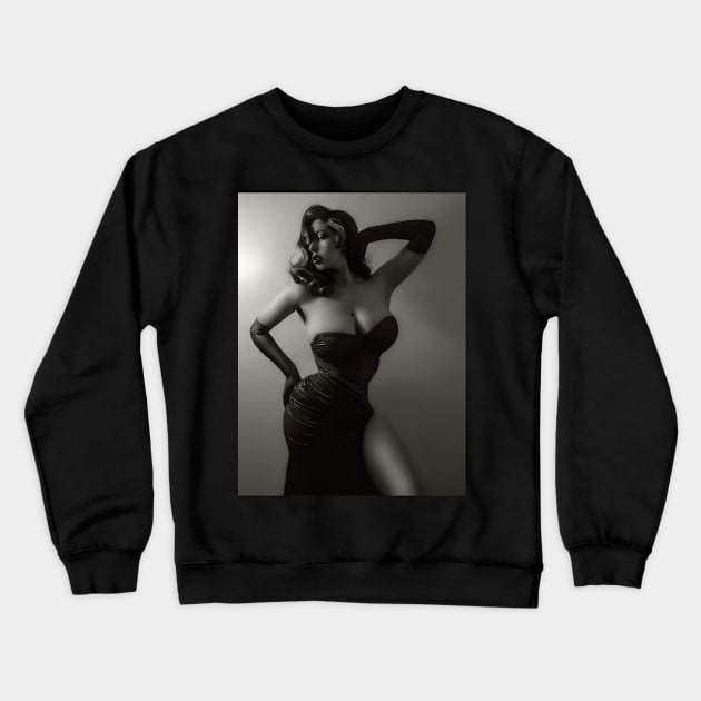 You don't know how hard it is being a woman, looking the way I do... BW Crewneck Sweatshirt by britneyrae